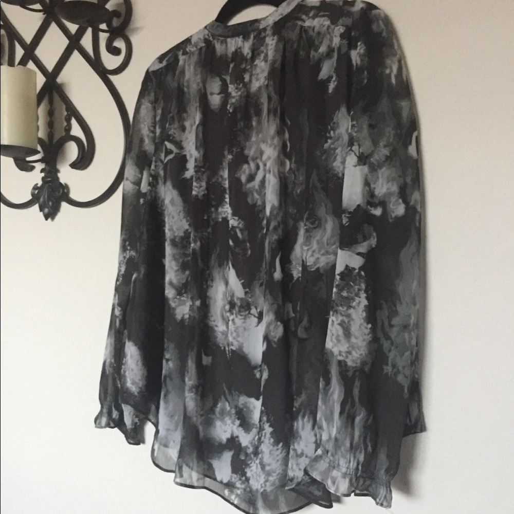 Simply Vera Bera Wang Abstract Print L/S Tunic L - Picture 6 of 6